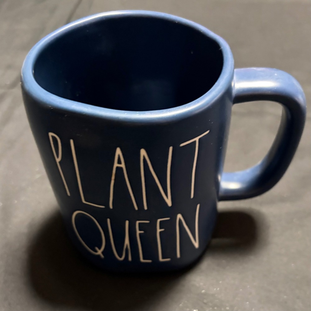 Rae Dunn Artisan Collection Plant Queen Blue Ceramic Coffee Mug